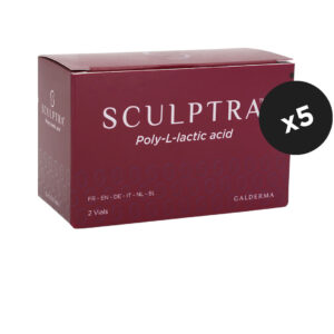 5 x Sculptra® Poly-L-Lactic Acid (TWO vials x 367.5mg/5ml) SAVE $450